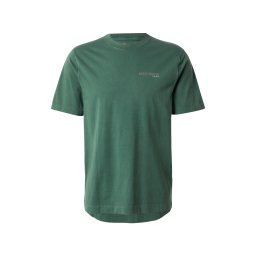 Abercrombie & Fitch Tricou verde smarald / portocaliu închis / alb