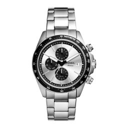 FOSSIL Ceas analogic 'AUTOCROSS' negru / argintiu