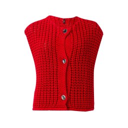 ONLY Vestă tricotată 'ONLCHLOE' roșu