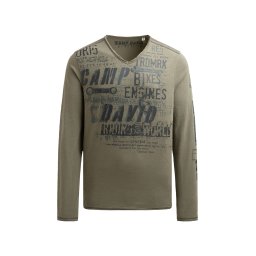 CAMP DAVID Tricou gri / kaki