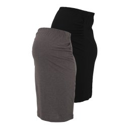 Only Maternity Fustă 'OLMBINI' gri amestecat / negru
