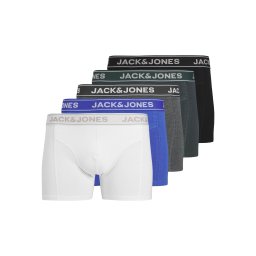 Jack & Jones Plus Boxeri 'JACBLACK FRIDAY' albastru / gri / negru / alb