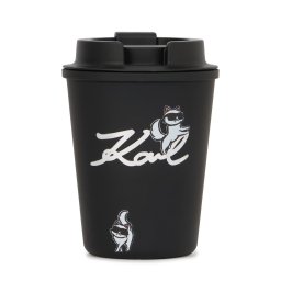 Karl Lagerfeld Termos 'Ikon Choupette' negru / alb