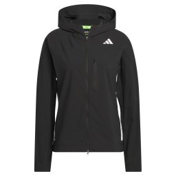 ADIDAS PERFORMANCE Geacă sport 'ADIZERO'' negru / alb