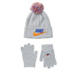 Nike Sportswear Căciulă 'CLUB' albastru / gri / portocaliu