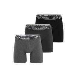 Jack & Jones Plus Boxeri 'JACBLACK FRIDAY' gri închis / gri amestecat / negru