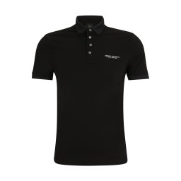 ARMANI EXCHANGE Tricou negru / alb
