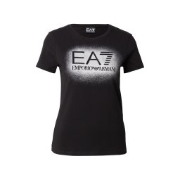 EA7 Emporio Armani Tricou negru / alb