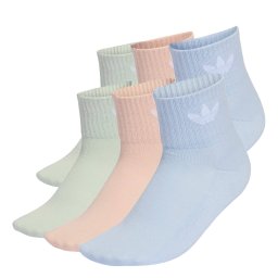 ADIDAS ORIGINALS Șosete 'Mid Ankle 6 Pairs' albastru pastel / verde mentă / roz