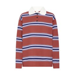 ICHI Tricou 'IHOphia' albastru închis / maro ruginiu / roz / alb