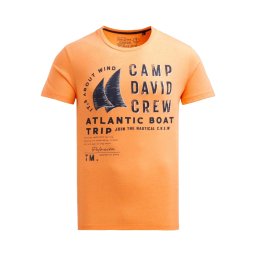 CAMP DAVID Tricou portocaliu / negru