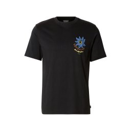 SCOTCH & SODA Tricou albastru / galben / gri metalic / verde