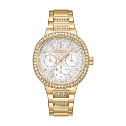 DKNY Ceas analogic 'Evening' auriu / alb
