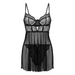 Hunkemöller Lenjerie sexy 'Isabelle' negru