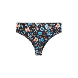Swim by Zizzi Slip costum de baie 'Caanne' albastru / portocaliu piersică / roz / negru