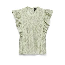 VERO MODA Bluză 'VMBLISS' oliv / verde pastel / alb murdar