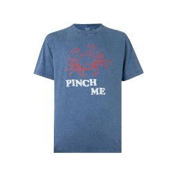 HOLLISTER Tricou albastru fumuriu / roșu orange / alb