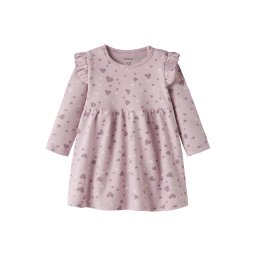 NAME IT Rochie 'NBFBHEART' crem / mauve / mov pastel