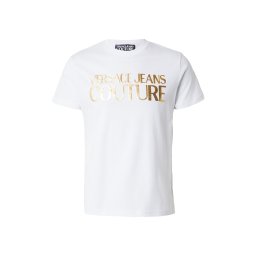 Versace Jeans Couture Tricou auriu / alb