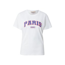 Smith&Soul Tricou albastru gențiană / portocaliu mandarină / alb