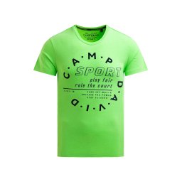 CAMP DAVID Tricou verde deschis / negru