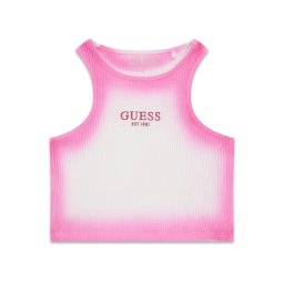 GUESS Top mov orhidee / magenta / alb