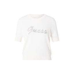 GUESS Pulover 'MARGARET' crem / argintiu