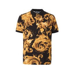 Versace Jeans Couture Tricou galben muștar / galben auriu / negru