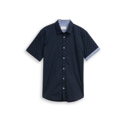 TOM TAILOR Cămașă bleumarin / albastru deschis / alb