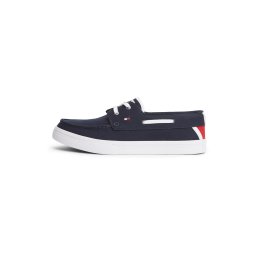 TOMMY HILFIGER Mocasini bleumarin / roșu / alb