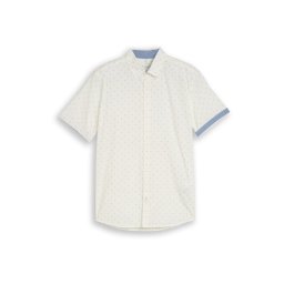 TOM TAILOR Cămașă albastru deschis / albastru închis / alb