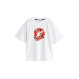 Rockett St George Tricou bej deschis / roșu orange / negru / alb