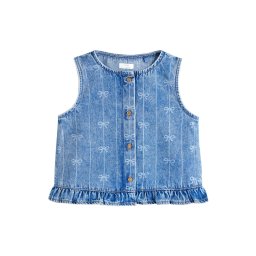 Next Vestă albastru denim / albastru deschis