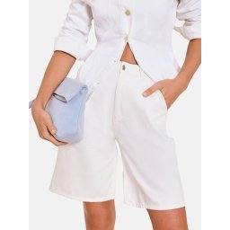 Lipsy Pantaloni cu cute alb denim