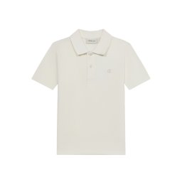 Calvin Klein Jeans Tricou 'Logo Embroidery' alb natural