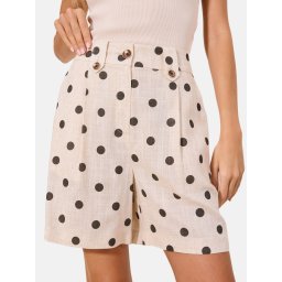 Lipsy Pantaloni cutați bej / negru