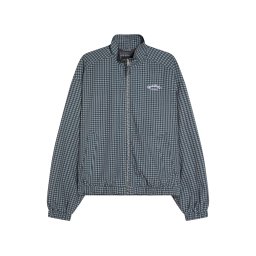 Bershka Geacă de primăvară-toamnă albastru fumuriu / albastru închis / alb