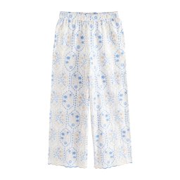 Next Pantaloni bej / albastru deschis / alb
