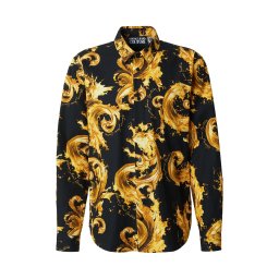 Versace Jeans Couture Cămașă galben auriu / auriu / negru