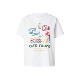 Abercrombie & Fitch Tricou 'HEIRLOOM ROMANTIC' galben / roșu / alb