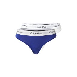 Calvin Klein Underwear Tanga albastru închis / gri deschis / negru / alb