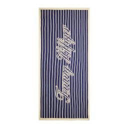 TOMMY HILFIGER Fular bej / albastru închis / alb