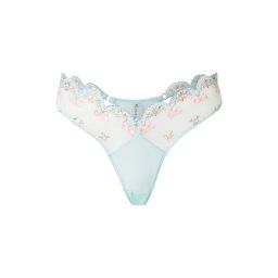 WILD LOVERS Tanga 'MILA' azuriu / verde limetă / roz