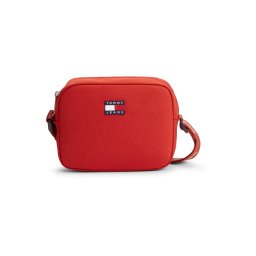 Tommy Jeans Geantă de umăr 'ESS' bleumarin / sângeriu / alb