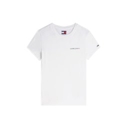Tommy Jeans Tricou 'Logo Slim' alb