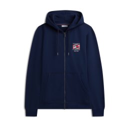 TOMMY HILFIGER Hanorac bleumarin / roșu / alb