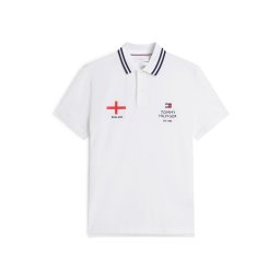 TOMMY HILFIGER Tricou 'Regular Fit' albastru închis / roșu / alb