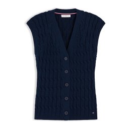 TOMMY HILFIGER Vestă tricotată bleumarin