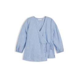 TOMMY HILFIGER Bluză bej / bleumarin / albastru deschis