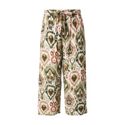 Z-One Pantaloni 'Ci44ra' maro ruginiu / kaki / roz pal / alb murdar